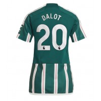 Manchester United Diogo Dalot #20 Bortatröja Dam 2023-24 Kortärmad